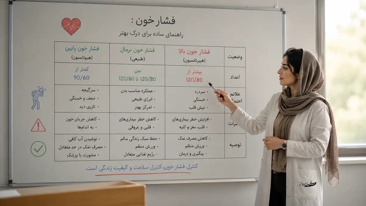فشار خون نرمال چند است؟