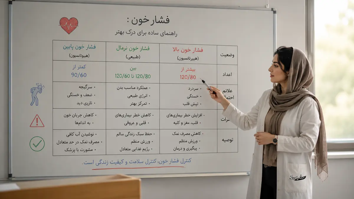 فشار خون نرمال چند است؟