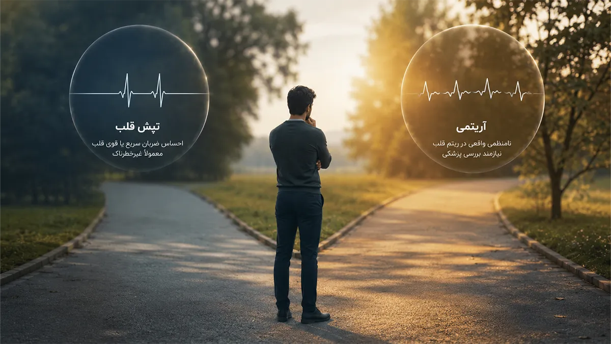 تفاوت آریتمی و تپش قلب