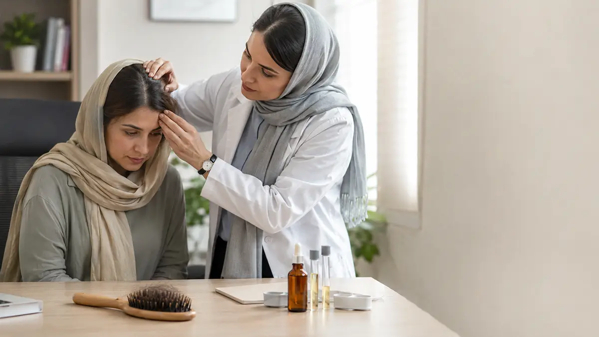 ریزش مو هورمونی چه شکلی است و چه زمانی باید بررسی شود؟