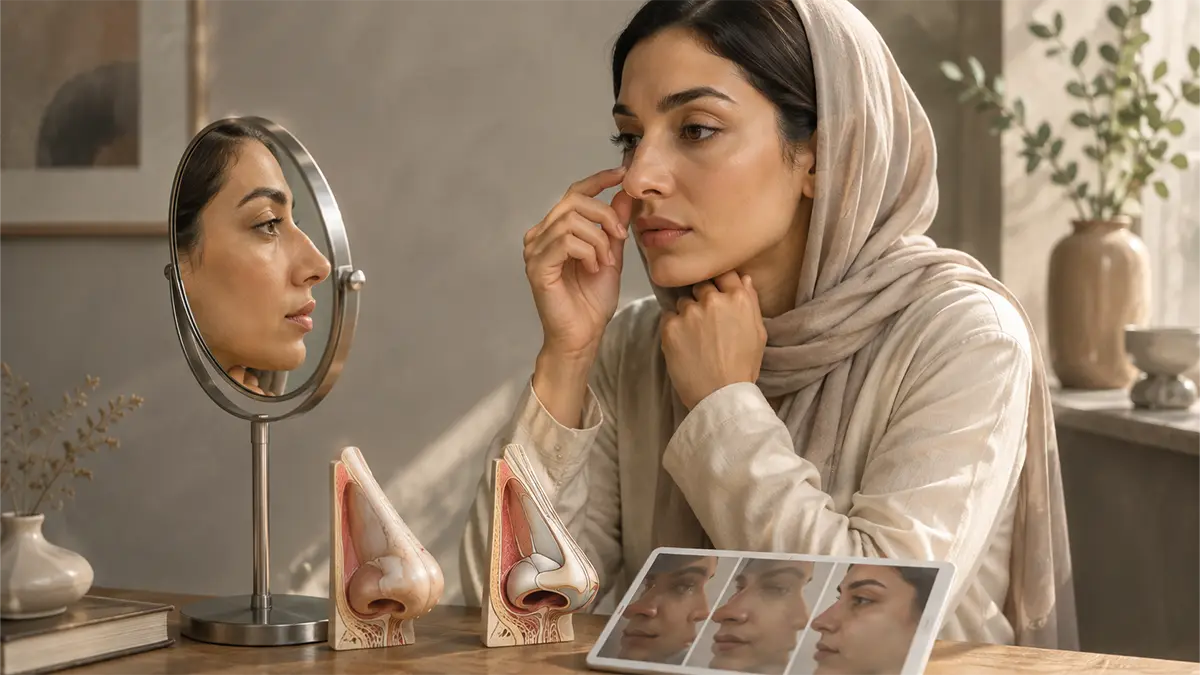 بینی گوشتی و استخوانی یعنی چه و چه اثری بر نتیجه عمل دارند؟