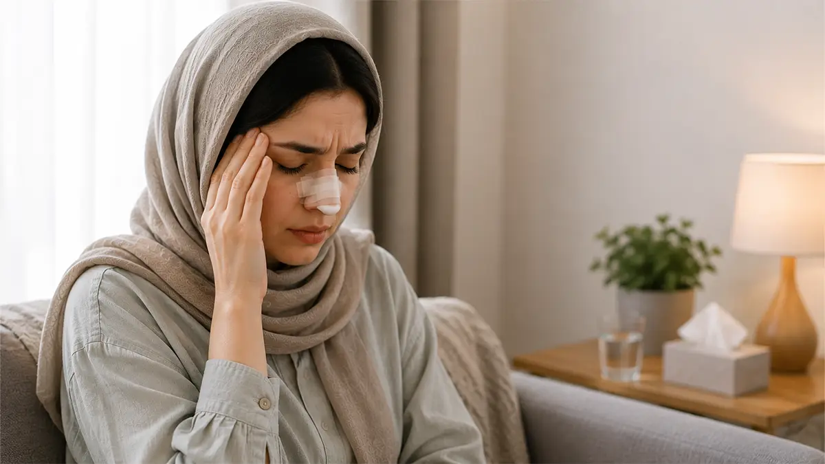 درد بعد از عمل بینی؛ چه مقدار طبیعی است و چه زمانی مهم می شود؟