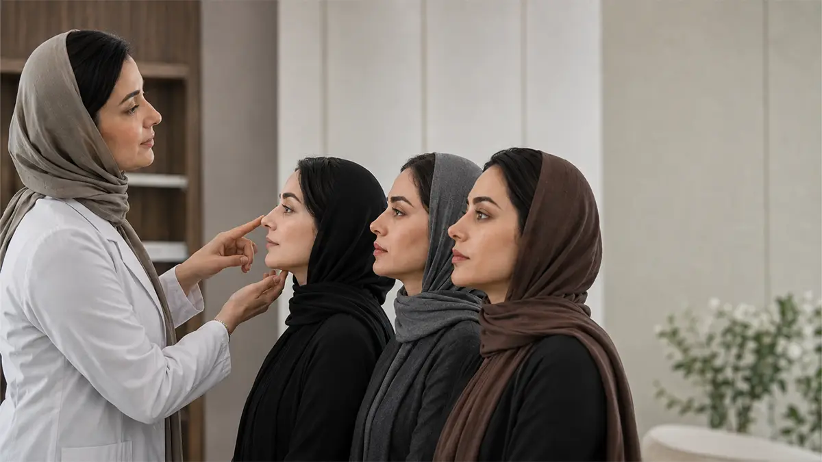 نتیجه نهایی عمل بینی چه زمانی قابل قضاوت است؟