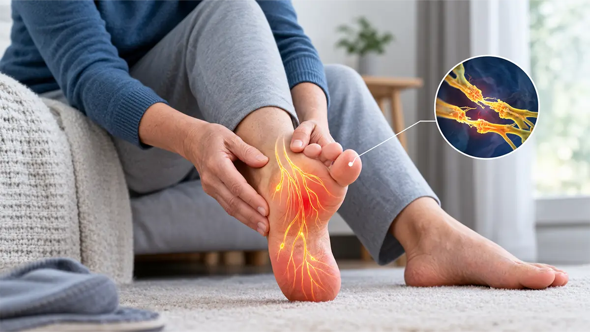 نوروپاتی دیابتی چیست و چرا باعث گزگز، بی حسی و درد می شود؟