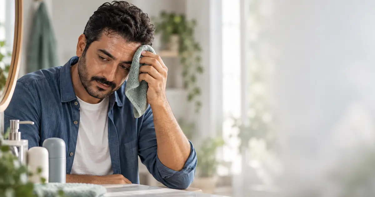 تعریق زیاد سر و صورت