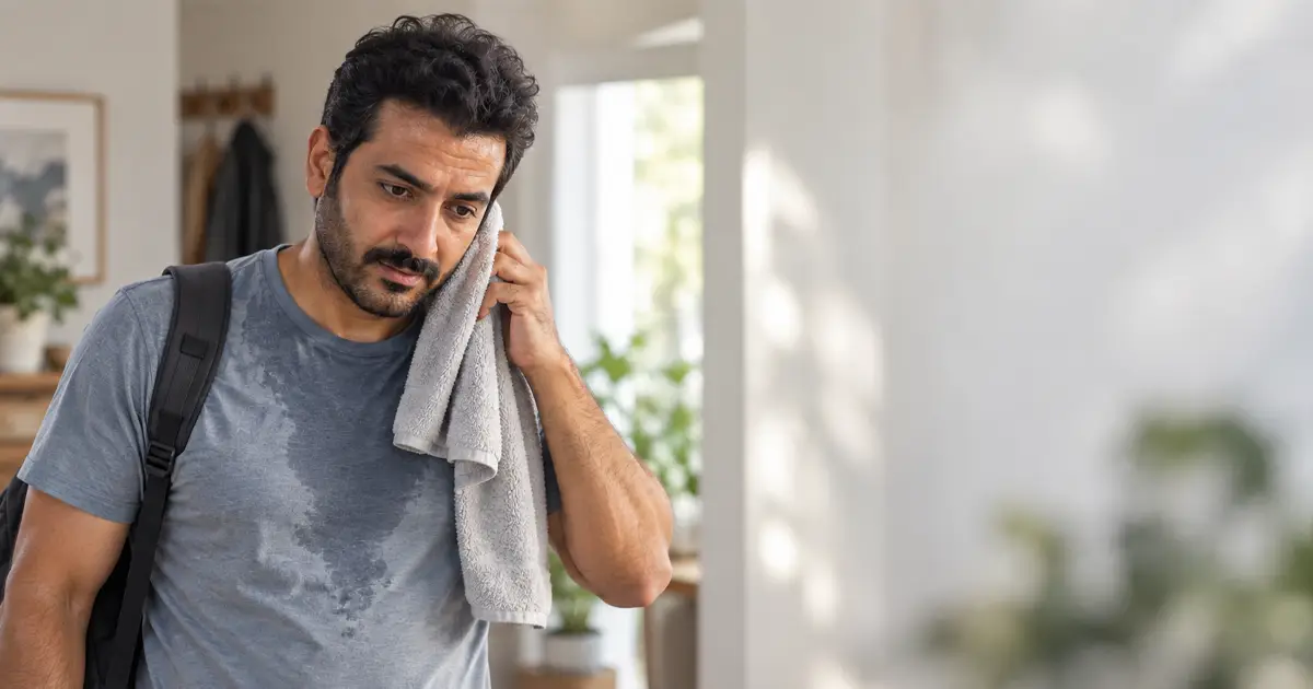 علت تعریق زیاد بدن